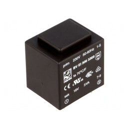 Transformator Încapsulat 3VA 230V 18V PCB | Electronic-mag.ro | Componente Electronice
