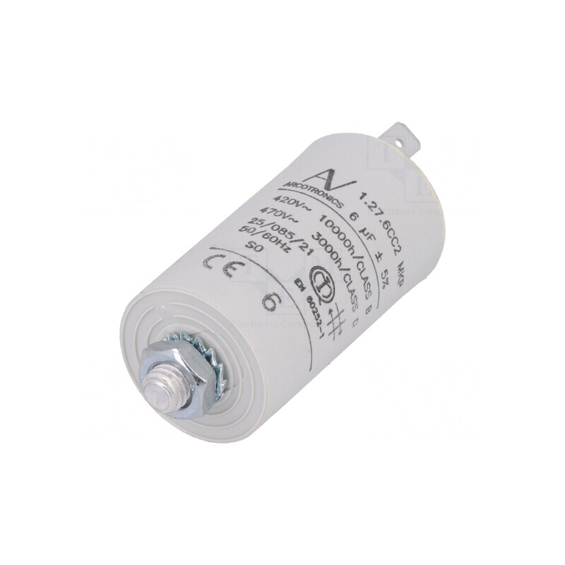 Condensator pentru Motoare 6uF 420VAC | Electronic-mag.ro | Componente Electronice