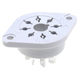 Stativ PIN 8 10A 250VAC pe panou pentru lipit R15 | Electronic-mag.ro | Componente Electronice