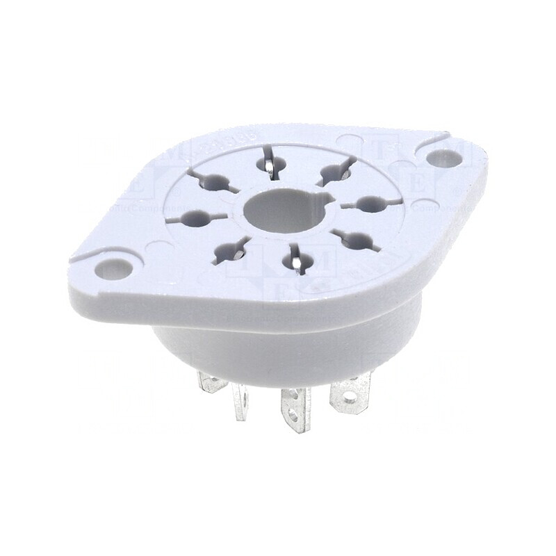 Stativ PIN 8 10A 250VAC pe panou pentru lipit R15 | Electronic-mag.ro | Componente Electronice