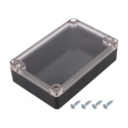 Carcasă Universală Neagră ABS IP65 90x135x35mm | Electronic-mag.ro | Componente Electronice