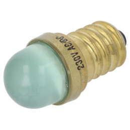 Lampă LED verde E14 230V | Electronic-mag.ro | Componente Electronice