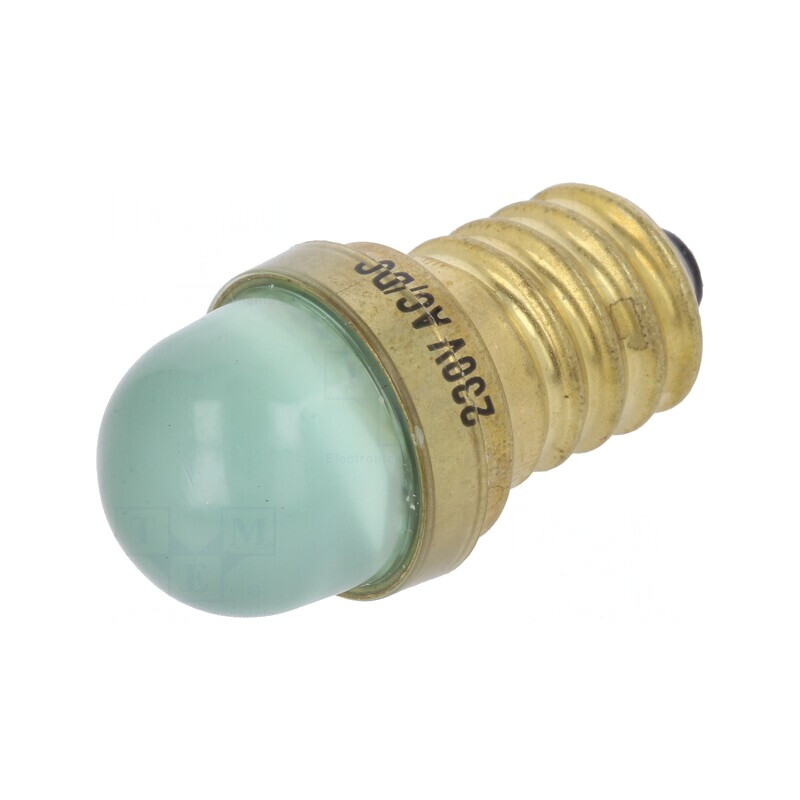 Lampă LED verde E14 230V | Electronic-mag.ro | Componente Electronice