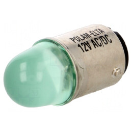 Lampă LED verde 24V BA15D | Electronic-mag.ro | Componente Electronice