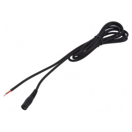 Cablu Negru DC 5.5/2.5 Soclu Drept 2m | Electronic-mag.ro | Componente Electronice