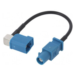 Cablu Fakra 100mm Tată-Mamă În Unghi Drept | Electronic-mag.ro | Componente Electronice