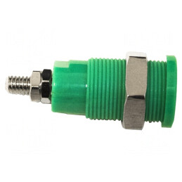 Conector Banane Verde 4mm 1kV 36A | Electronic-mag.ro | Componente Electronice