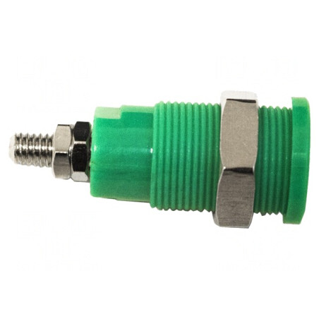 Conector Banane Verde 4mm 1kV 36A | Electronic-mag.ro | Componente Electronice