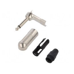 Mufă Jack 6,3mm Tată Mono 90° pe Cablu | Electronic-mag.ro | Componente Electronice