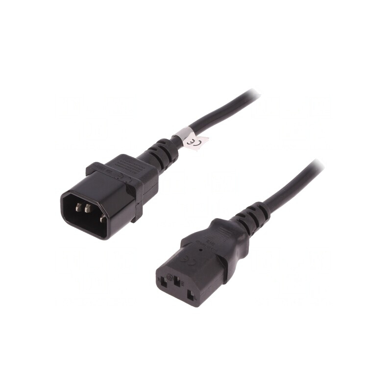 Cablu Alimentare IEC C13 Mamă la IEC C14 Tată 1.8m Negru 10A | Electronic-mag.ro | Componente Electronice Cablu Alimentare IEC C13 Mamă la IEC C14 Tată 1.8m Negru 10A | Electronic-mag.ro | Componente Electronice