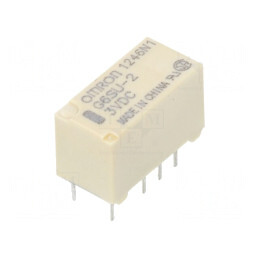 Releu electromagnetic DPDT 3VDC 2A | Electronic-mag.ro | Componente Electronice