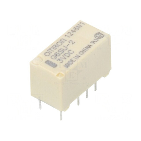 Releu electromagnetic DPDT 3VDC 2A | Electronic-mag.ro | Componente Electronice