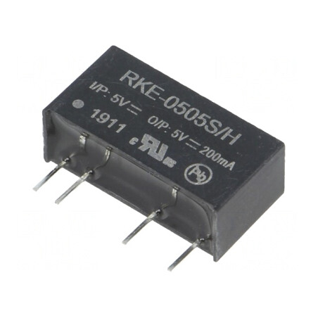 Convertor DC-DC 1W 5V 200mA SIP7 | Electronic-mag.ro | Componente Electronice