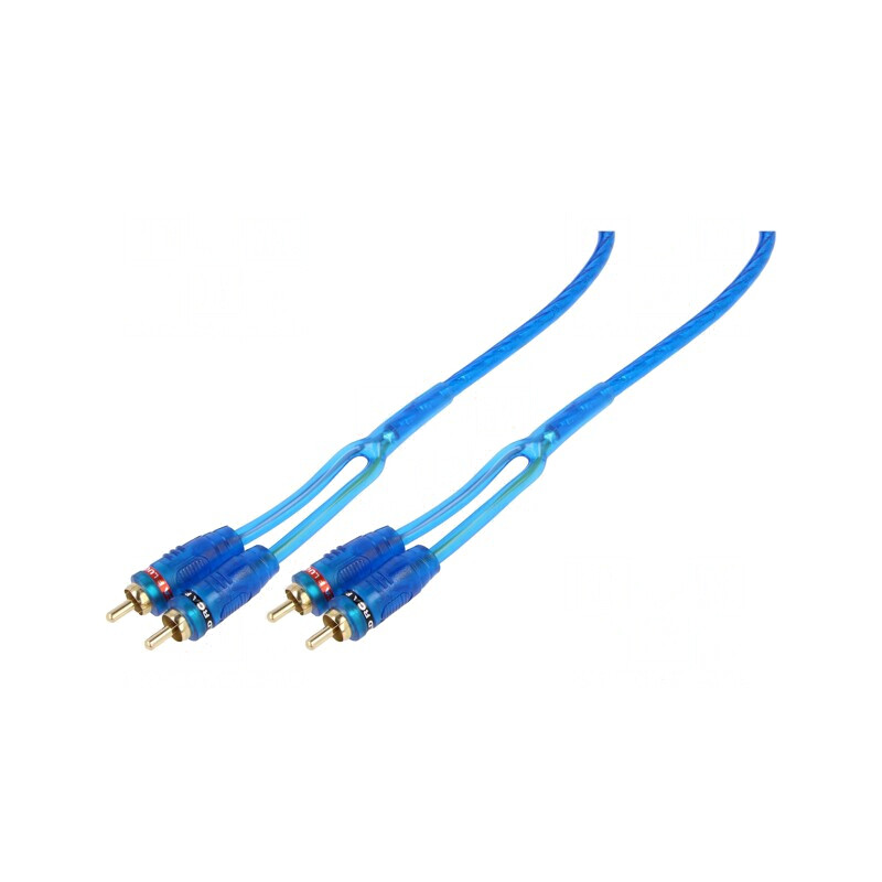 Cablu RCA 2x Soclu la 2x Mufă 5m pentru Amplificator | Electronic-mag.ro | Componente Electronice