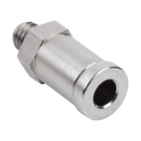 Racord Push-In Drept M5-AG 2mm Alamă Nichelată | Electronic-mag.ro | Componente Electronice