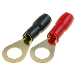 Terminal Inelar M8 10mm2 Aurit Izolat 20buc | Electronic-mag.ro | Componente Electronice