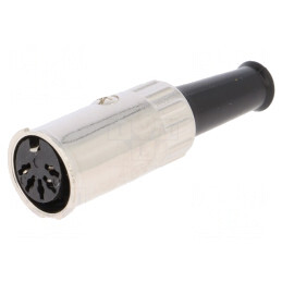 Mufă DIN mamă 5 pini 180° pe cablu | Electronic-mag.ro | Componente Electronice