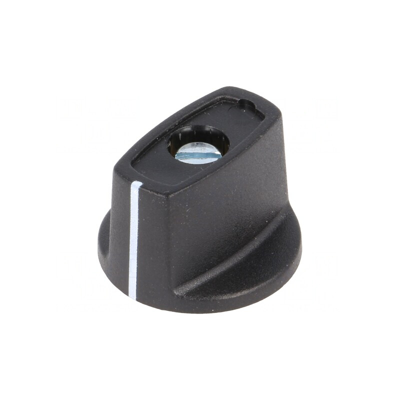 Buton rotativ negru cu indicator ABS Ø6mm Ø23x16mm | Electronic-mag.ro | Componente Electronice