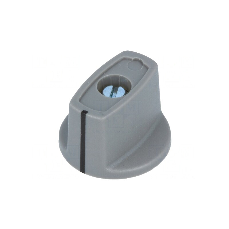 Buton Rotativ Gri cu Indicator ABS Ø6mm Ø23x16mm | Electronic-mag.ro | Componente Electronice