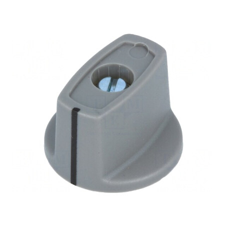 Buton Rotativ Gri cu Indicator ABS Ø6mm Ø23x16mm | Electronic-mag.ro | Componente Electronice