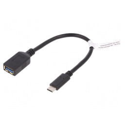 Cablu USB 3.0 A la USB C 150mm Negru | Electronic-mag.ro | Componente Electronice