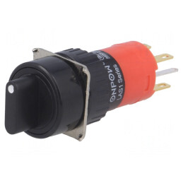 Comutator Rotativ 2 Pozitii SPST 3A/220V 2A/24V | Electronic-mag.ro | Componente Electronice