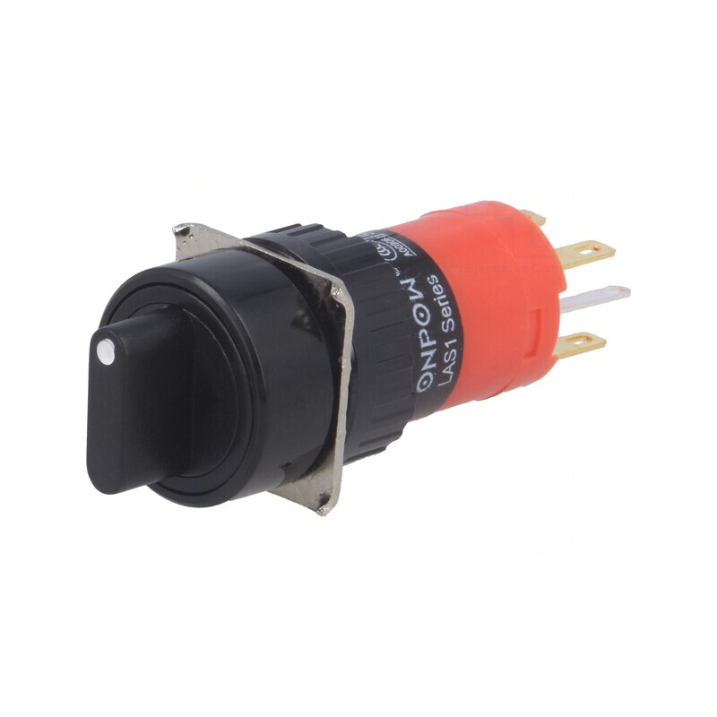 Comutator Rotativ 2 Pozitii SPST 3A/220V 2A/24V | Electronic-mag.ro | Componente Electronice