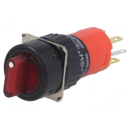 Comutator Rotativ 2 Pozitii SPST-NO SPST-NC 3A 220VAC 2A 24VDC | Electronic-mag.ro | Componente Electronice