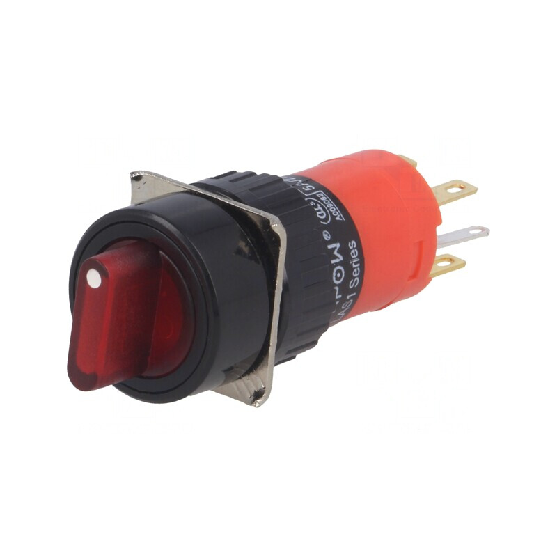 Comutator Rotativ 2 Pozitii SPST-NO SPST-NC 3A 220VAC 2A 24VDC | Electronic-mag.ro | Componente Electronice