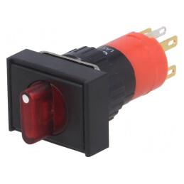 Comutator rotativ 2 poziții 3A/220VAC 2A/24VDC | Electronic-mag.ro | Componente Electronice
