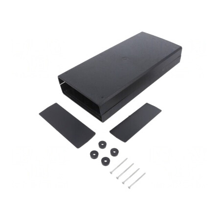 Carcasă ABS Neagră 128mm x 258mm x 47mm | Electronic-mag.ro | Componente Electronice