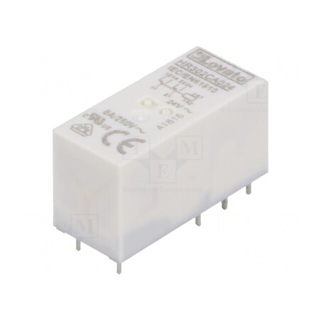 Releu Electromagnetic DPDT 24VAC 8A 250VAC cu Soclu | Electronic-mag.ro | Componente Electronice