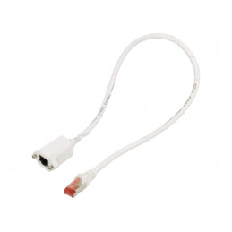 Prelungitor RJ45 F/UTP 6 PVC Alb 500mm Aurit | Electronic-mag.ro | Componente Electronice