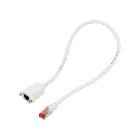 Prelungitor RJ45 F/UTP 6 PVC Alb 500mm Aurit | Electronic-mag.ro | Componente Electronice