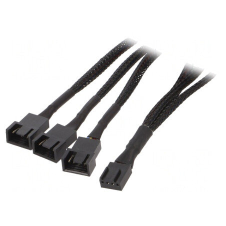 Cablu Alimentare 3pin-4pin 0,25m | Electronic-mag.ro | Componente Electronice