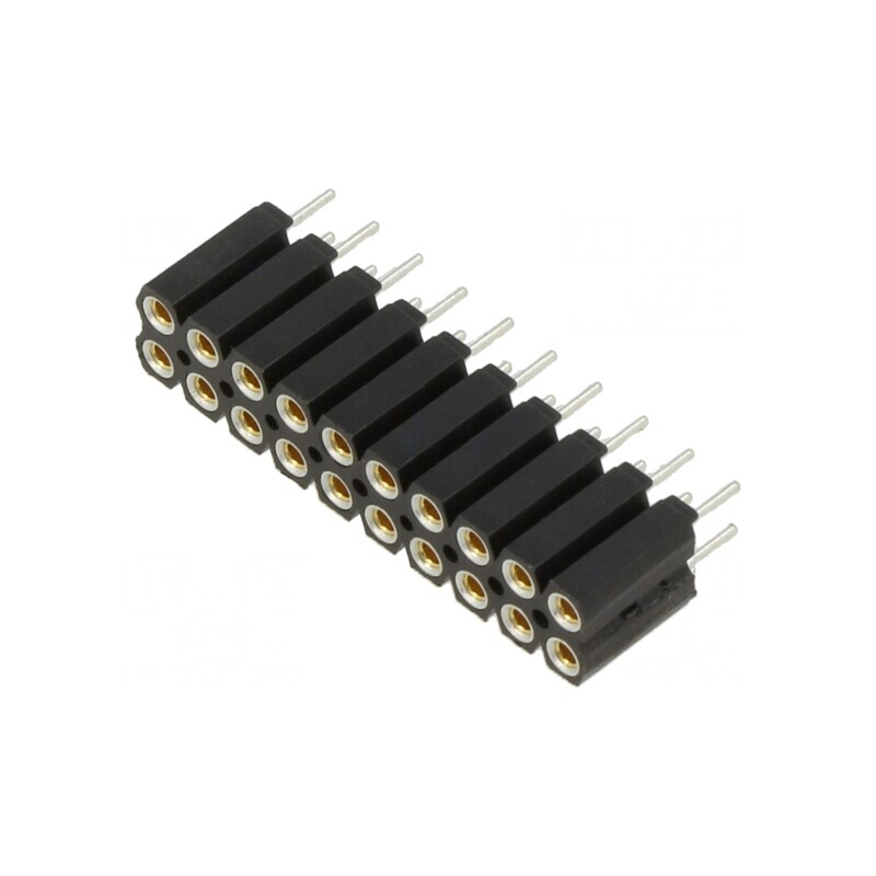 Soclu pini mamă 20 pini 2,54mm 2x10 THT | Electronic-mag.ro | Componente Electronice