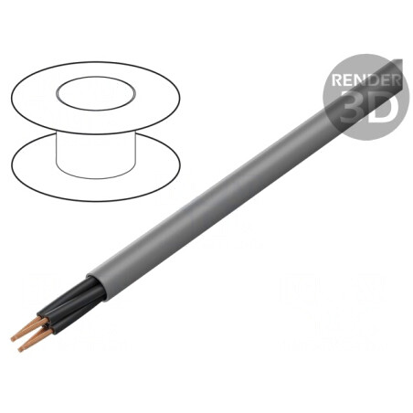 Cablu MEGAFLEX 500 4x0,5mm2 neecranat gri | Electronic-mag.ro | Componente Electronice