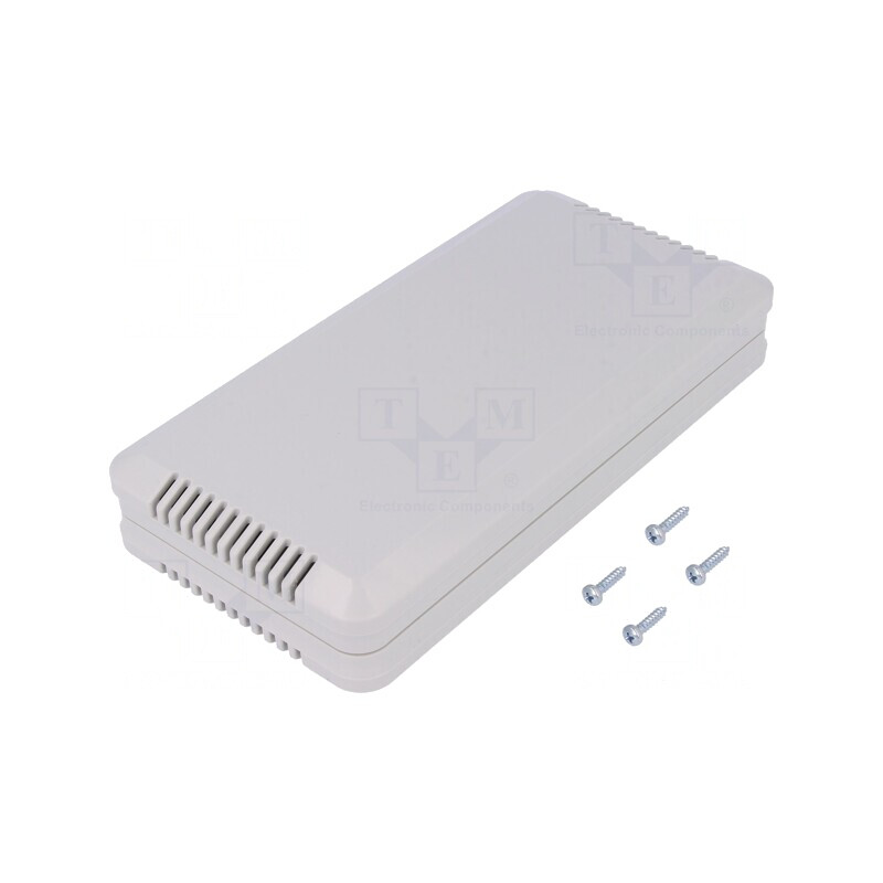 Carcasă ventilată ABS gri pentru alarmă 85x169x30 mm | Electronic-mag.ro | Componente Electronice