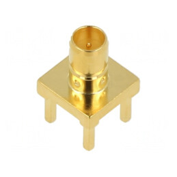 Soclu Mini SMB THT PCB 75Ω Aurit | Electronic-mag.ro | Componente Electronice
