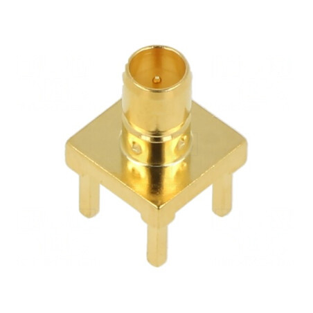 Soclu Mini SMB THT PCB 75Ω Aurit | Electronic-mag.ro | Componente Electronice