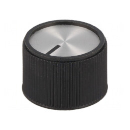 Buton rotativ aluminiu termoplast 6mm | Electronic-mag.ro | Componente Electronice