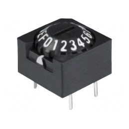 Întrerupător Codificare HEX/BCD THT 16 Poz 10MΩ | Electronic-mag.ro | Componente Electronice