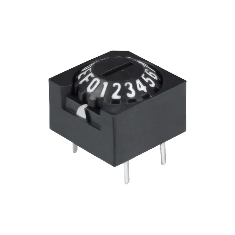 Întrerupător Codificare HEX/BCD THT 16 Poz 10MΩ | Electronic-mag.ro | Componente Electronice