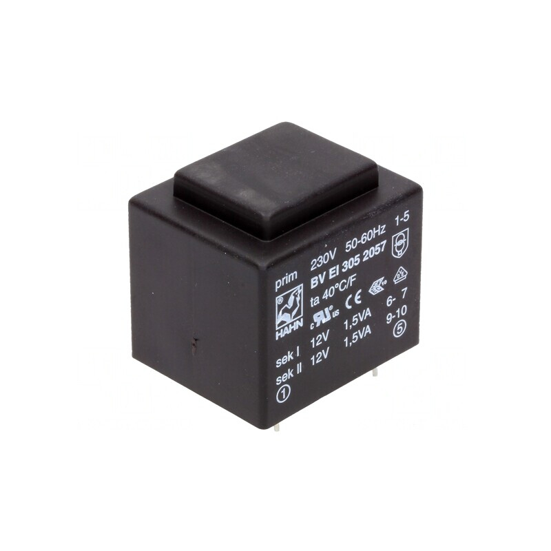 Transformator Încapsulat 3VA 230VAC 12V PCB | Electronic-mag.ro | Componente Electronice