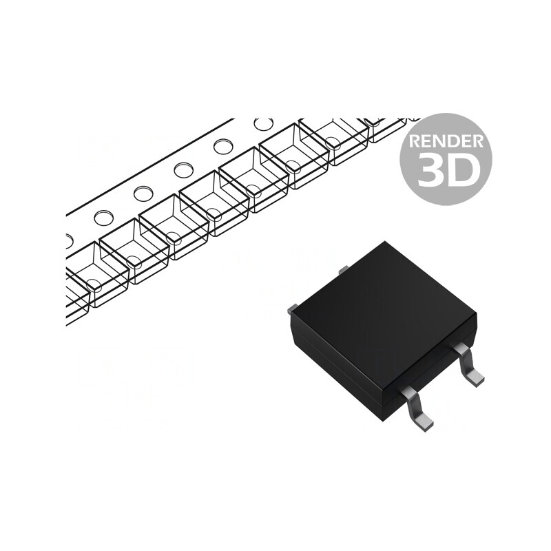 Releu semiconductor SPST-NO 1700mA 60VAC 60VDC SMT | Electronic-mag.ro | Componente Electronice