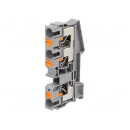 Conector Îmbinare Șine 3 Borne Gri Push-in 0.5-16mm² | Electronic-mag.ro | Componente Electronice
