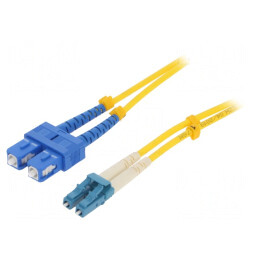 Patch Cord Fibră Optică LC/UPC la SC/UPC 2m 9/125um | Electronic-mag.ro | Componente Electronice