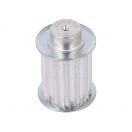 Roată de curea T5 25mm aluminiu | Electronic-mag.ro | Componente Electronice
