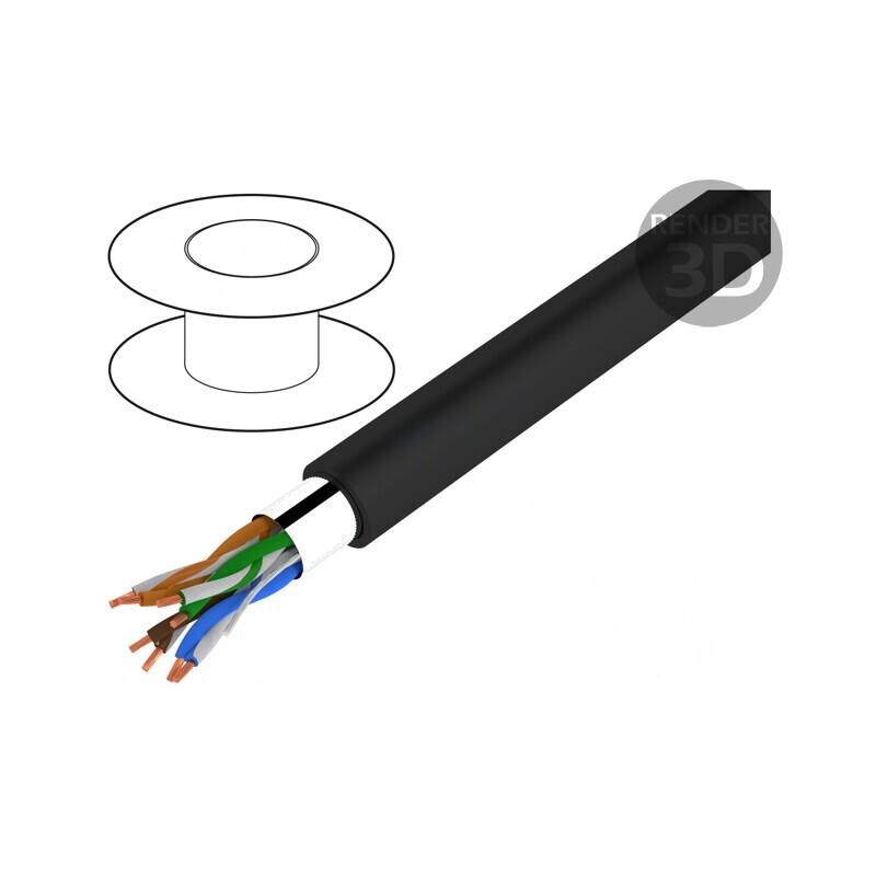 Cablu Ethernet Industrial Exterior Cat 5e 24AWG | Electronic-mag.ro | Componente Electronice Cablu Ethernet Industrial Exterior Cat 5e 24AWG | Electronic-mag.ro | Componente Electronice