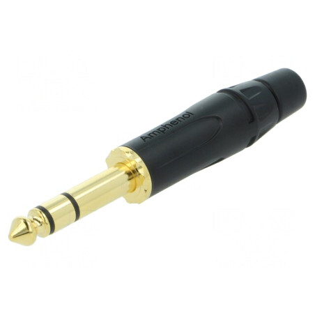 Mufă Jack 6,3mm Tată Stereo 3 Piste Drept pe Cablu | Electronic-mag.ro | Componente Electronice